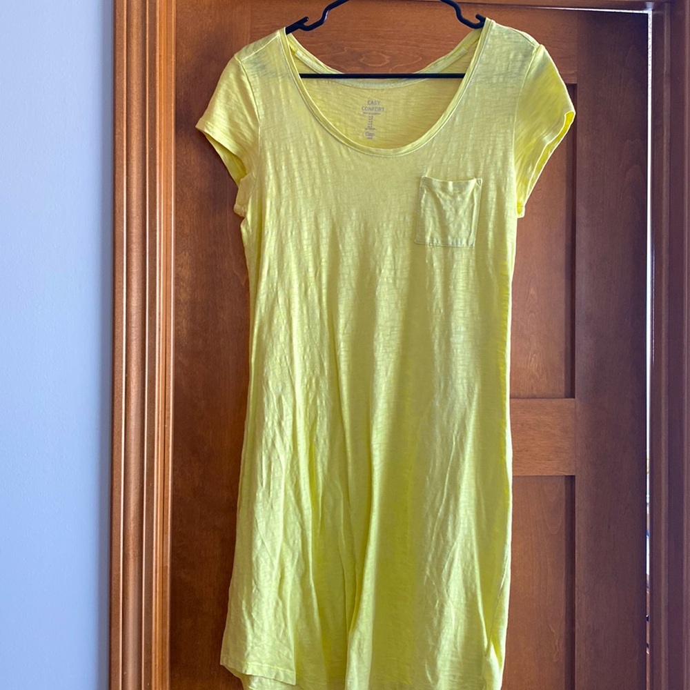 Gap Yellow T-shirt Dress